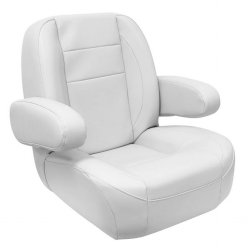 Mid Back Boat Seat w/ Flip Up Arm Rests