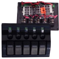 12 Volt Wave Rocker Switch Panel 