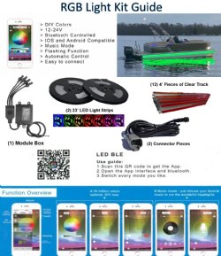 RGB Under Deck Boat Light Kit